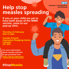 Help to stop measles spreading!
