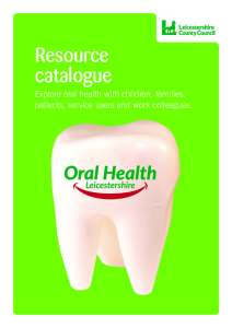 Oral Health Resource Catalogue
