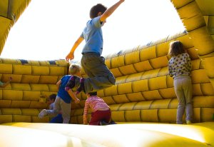 Thinking about getting a bouncy castle or other hired equipment for your garden?