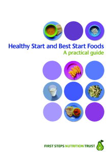 Health Start and Best Start Foods. A Practical Guide.