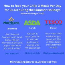 Supermarkets are helping to feed children over the holidays!